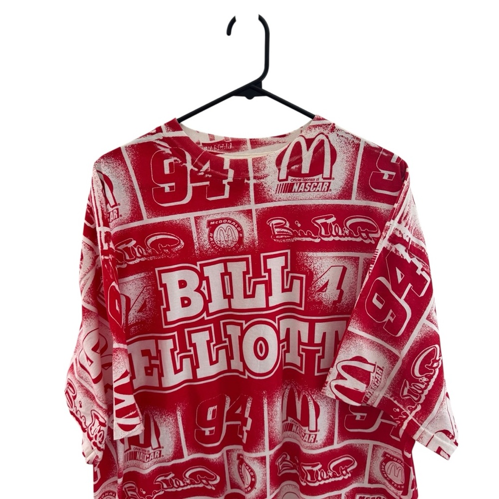 Vintage Mcdonald’s racing bill elliott nascar aop all over print t shirt